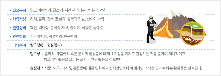 행성 지질학자 소개 이미지