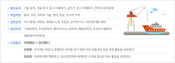 선박 기술자 소개 이미지