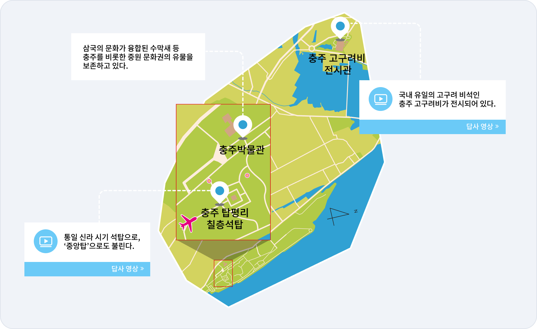 역사 답사지 미니맵